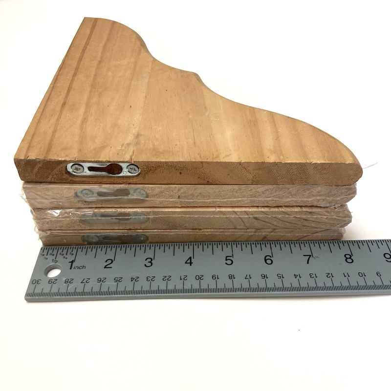 Solid Pine Unfinished Wood 3/4” Bracket For Up To 10” Shelf Set Of 4 NEW gallery