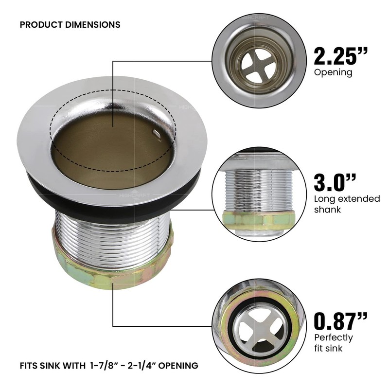 Everflow Bar Style Deep Sink Strainer gallery