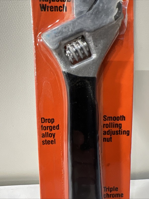 8" Servess Adjustable Wrench True Value 608s New Old Stock Original Package USA gallery