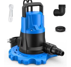 1HP Automatic Pool Cover Pump 5000 GPH Submersible Sump Water Transfer Drainage