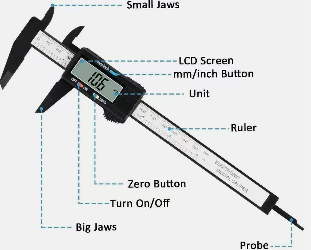 6" 150mm Digital Caliper Micrometer LCD Gauge Vernier Electronic Measuring Tool gallery