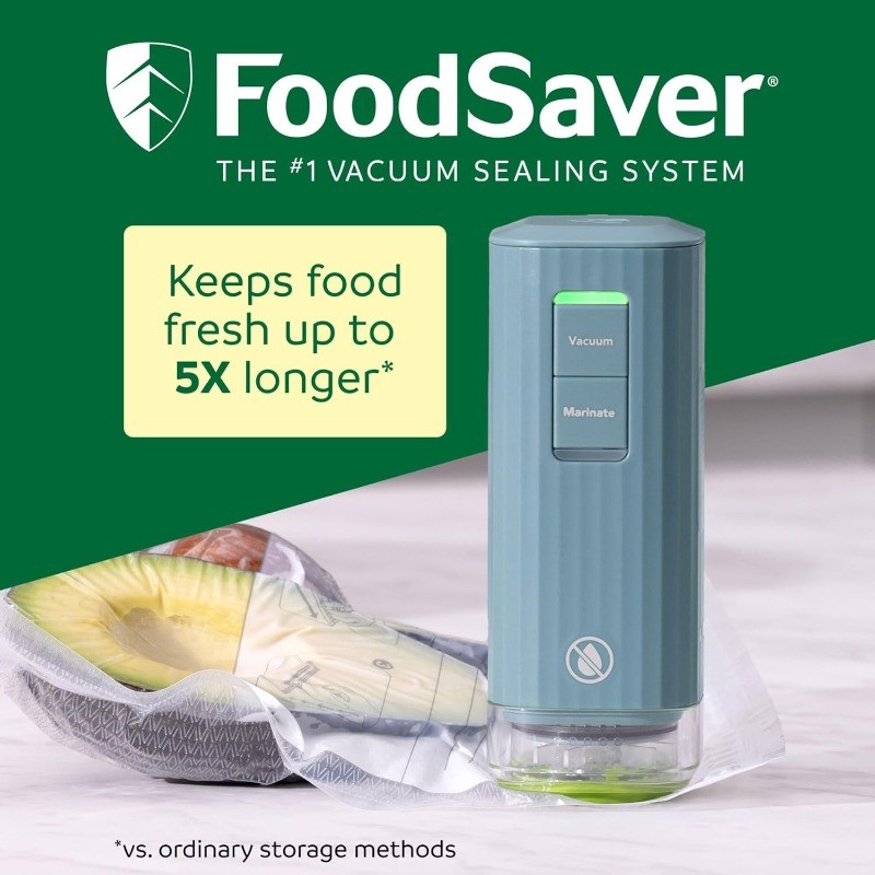 Mini Handheld Vacuum Sealer Machine with Marinate Setting & Charging Dock gallery