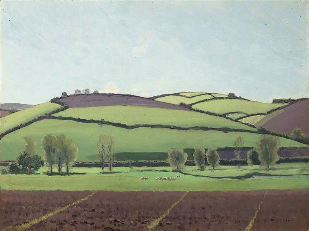 Devon Pastorale Art Print Elioth Gruner 1926 Australian Impressionist Landscape gallery