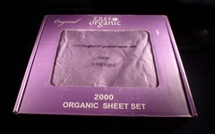 Tree Organic- 2000 Organic Sheet Set Solid LILAC TWIN 18″ corners 4 PC