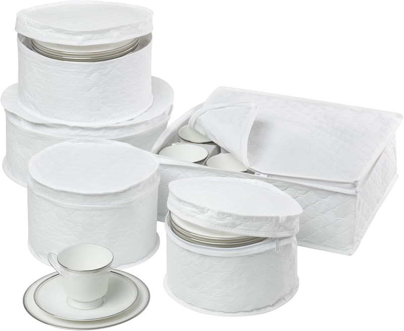 Dinnerware Storage Containers Set, Perfect for Dish Storage, China Storage, and gallery