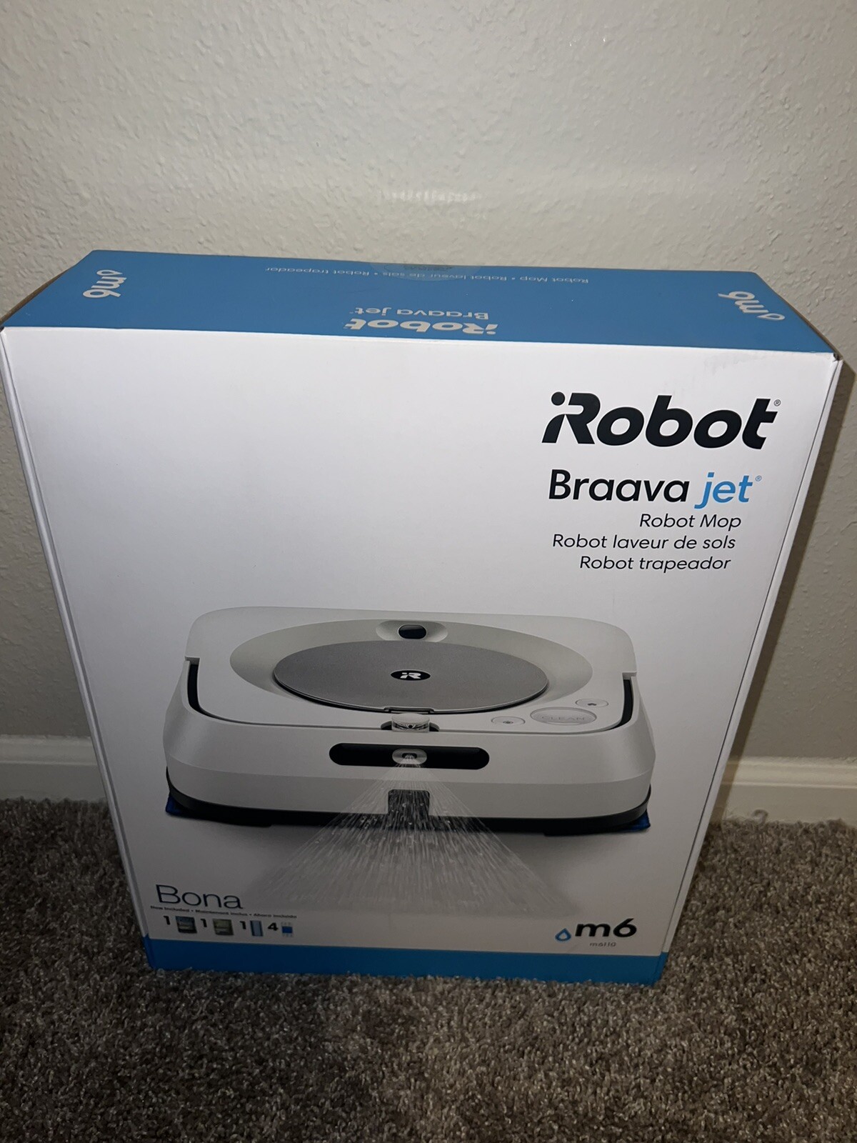 iRobot Braava Jet M6 (6110) Wi-Fi Connected Robot Mop - White READ gallery