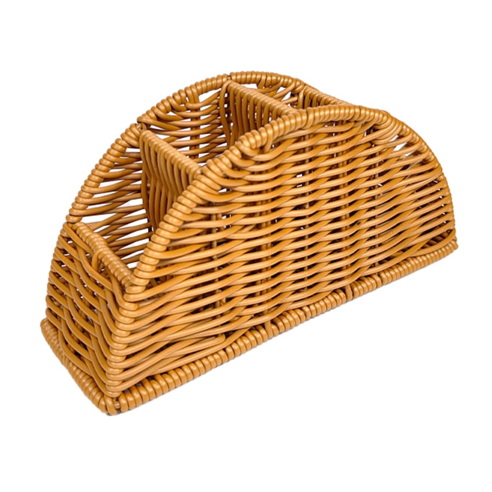 Handwoven Remote Control Holder Basket Boho Desk Organizer O2V88414 gallery