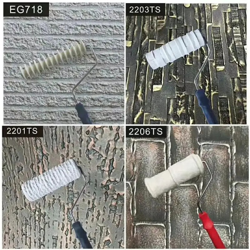 Decorative Paint Roller Patterned Painting Tool for Wall Rubber Protection gallery