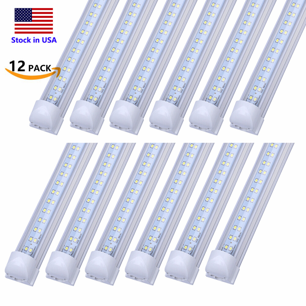 8FT LED Shop Lights Fixture Linkable Ceiling Lights For Garage Workshop 12Pack gallery