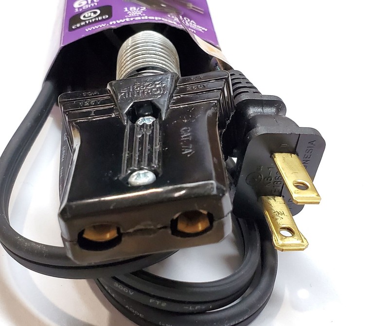 Replacement Power Cord for Universal Lander Frary Clark Model 9410 Toaster 2-pin gallery