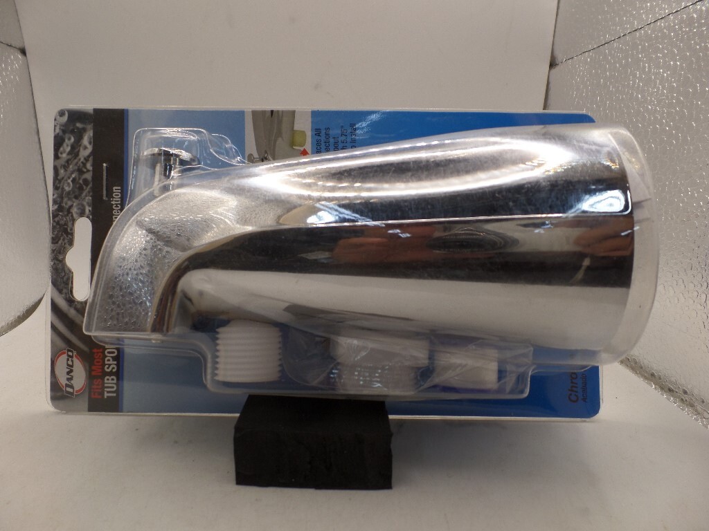 DANCO 89266 UNIVERSAL TUB SPOUT WITH HANDHELD SHOWER FITTING & DIVERTER CHROME gallery