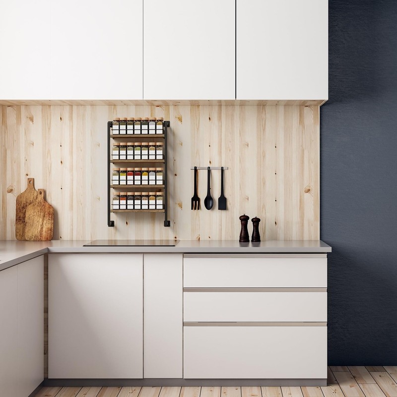ZICOTO Space Saving Spice Rack Organizer Shelf for Wall Mount - Easy To Install gallery