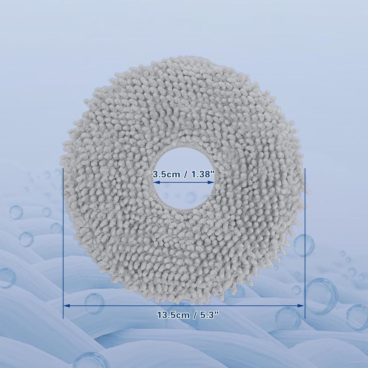Microfiber Washable Mop Pad Replacement Accessories for Roborock Q Revo/Qrevo S gallery