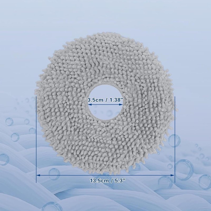Microfiber Washable Mop Pad Replacement Accessories for Roborock Q Revo/Qrevo S gallery