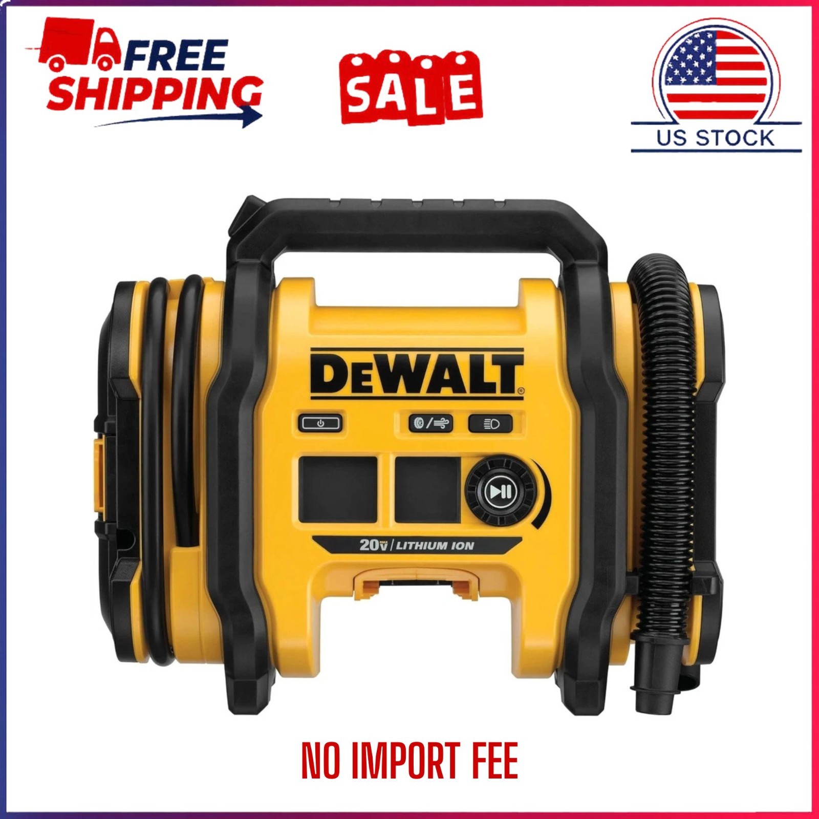 Dewalt 20V Max Cordless Tire Inflator, Tool Only, MFG DC020IB - New gallery