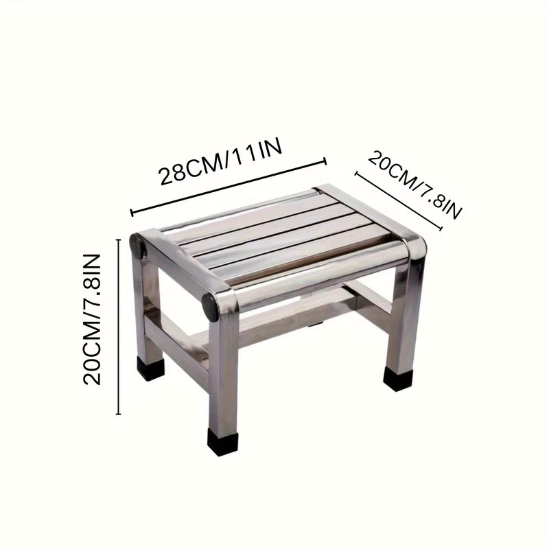 Stainless Steel Stool Multi Functional Durable Thick Metal Seat gallery