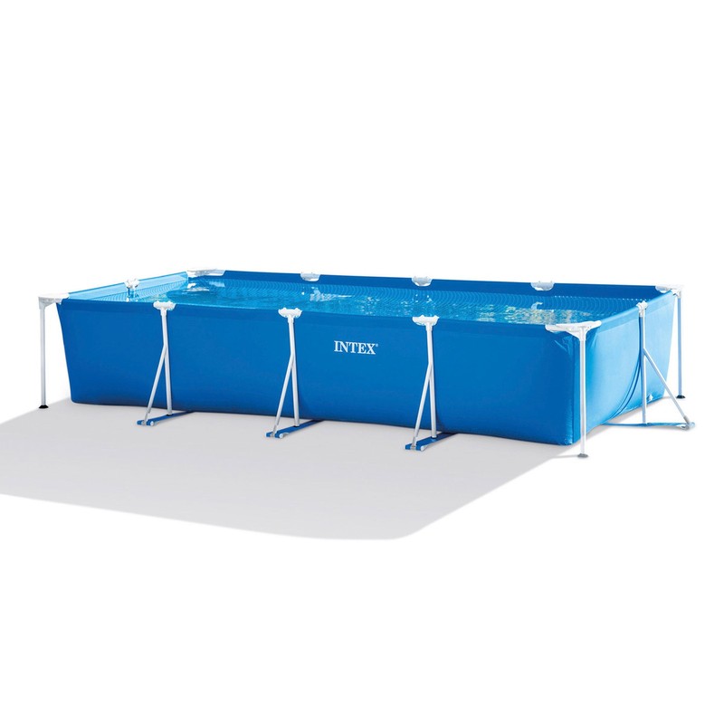 Intex 14.75' x 33" Rectangular Frame Above Ground Outdoor Backyard Swimming Pool gallery