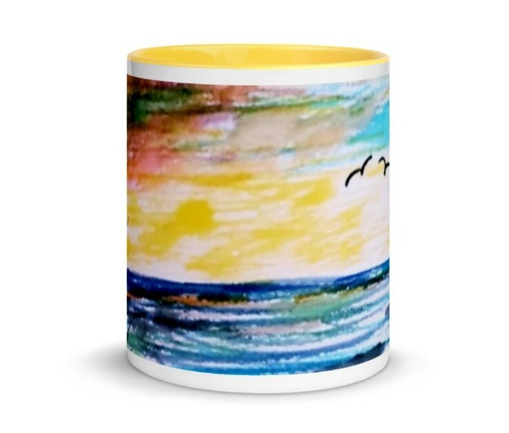 " Peaceful Sunset "Coffee-Tea Mug 11oz, Gift arrives 2 weeks yellow original gallery
