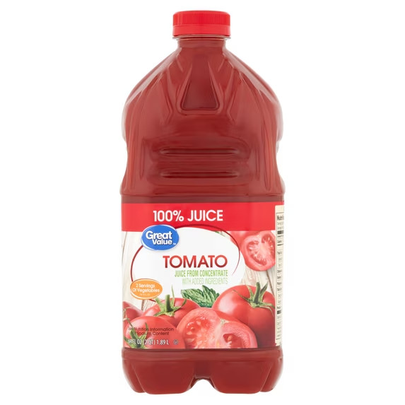 (2 pack) Great Value Tomato 100% Juice, 64 fl oz gallery