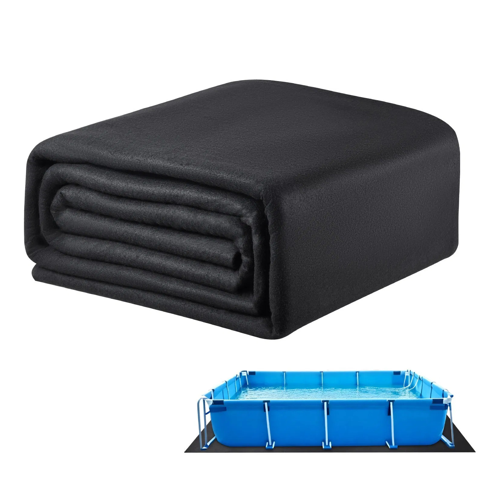 Rectangle Pool Liner Pad, 16 x 32 ft Pool Liner Pad for Above Ground Swimming P gallery