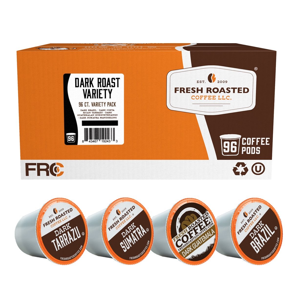 FRC | Dark Roast Single Origin Variety Pack | 96 Pods, Keurig Compatible gallery
