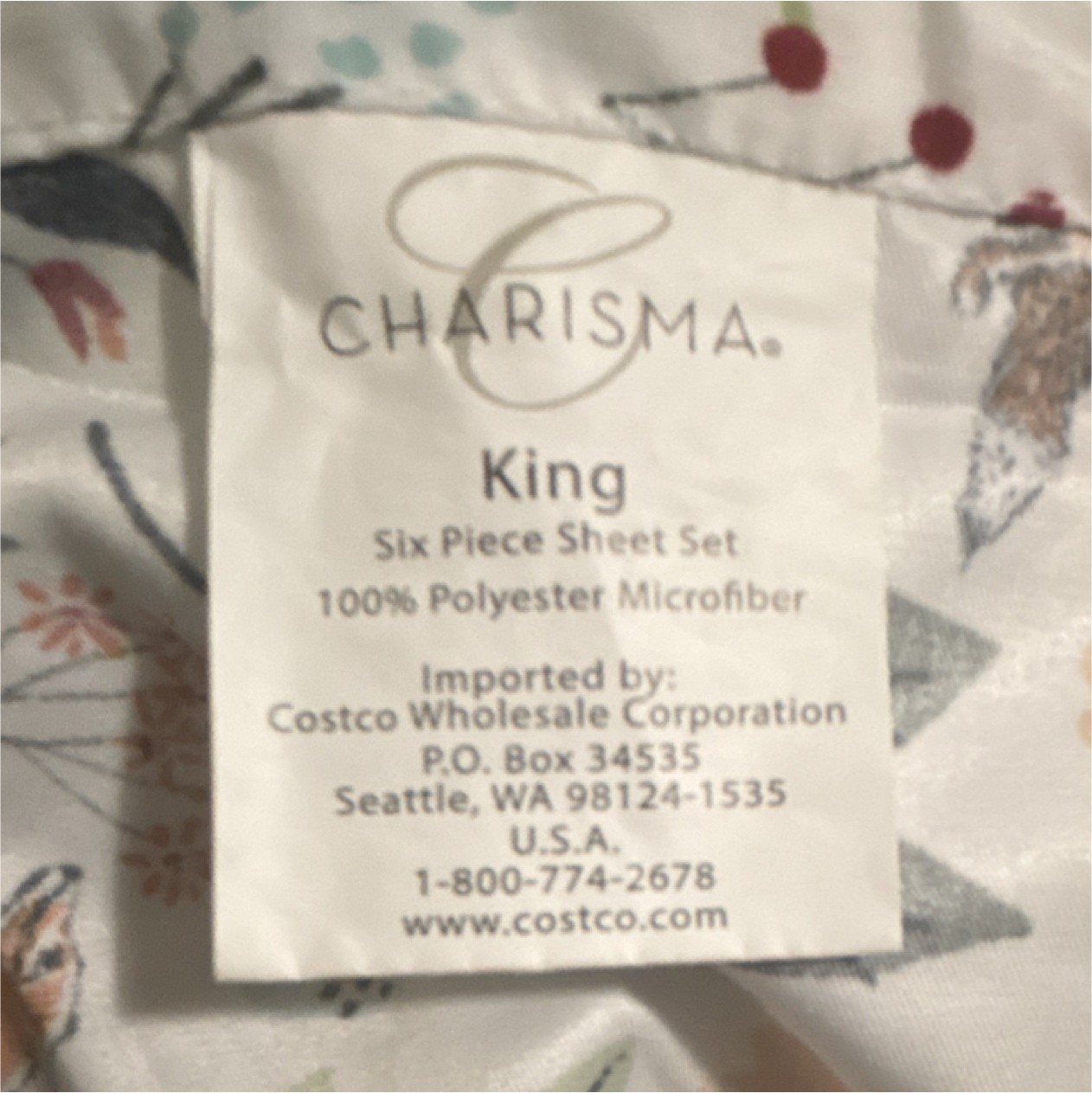 Charisma King three Piece Sheet Set Polyester Microfiber Floral Nature Pattern gallery