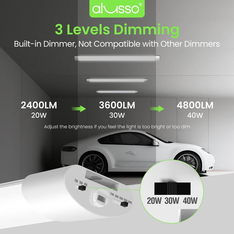 ® 5CCT LED Lights for Workshop 4FT, 20W 30W 40W 2700K 3000K 4000K 5000K 6500K... gallery