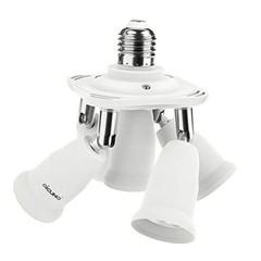 5 in 1 E26 Light Socket Splitter Adapter, Standard Base LED Bulbs 5 IN 1