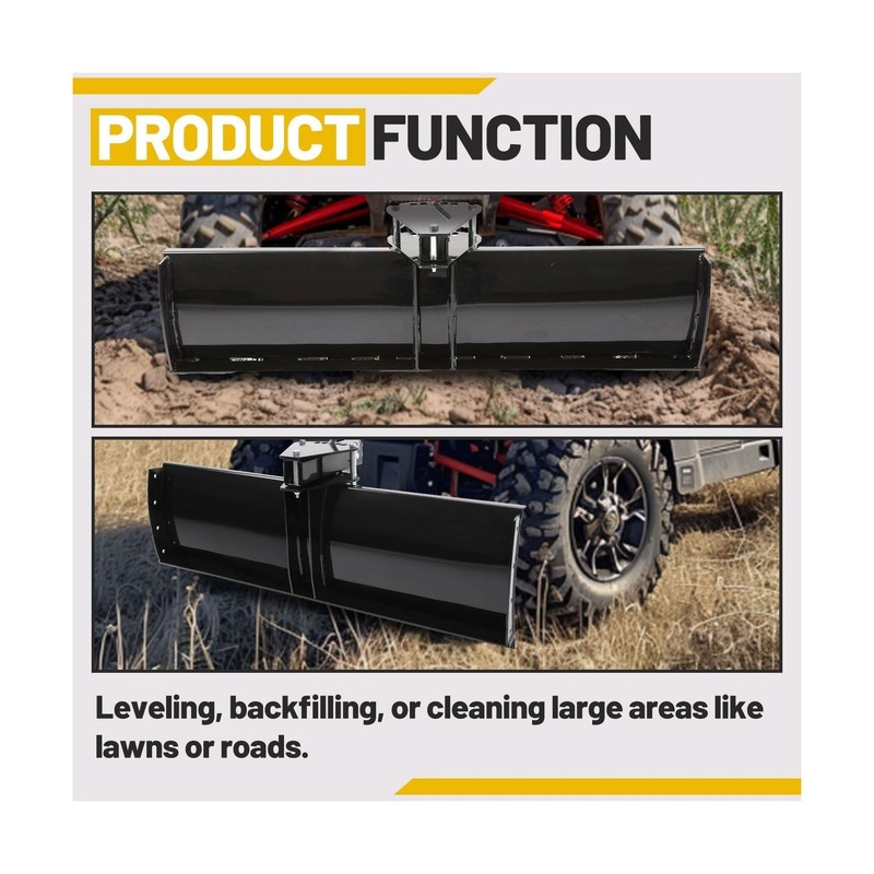 Scrape Blade Implement 3-Point 48" 2 Inch Receiver for ATV UTV Tractor Adjust... gallery