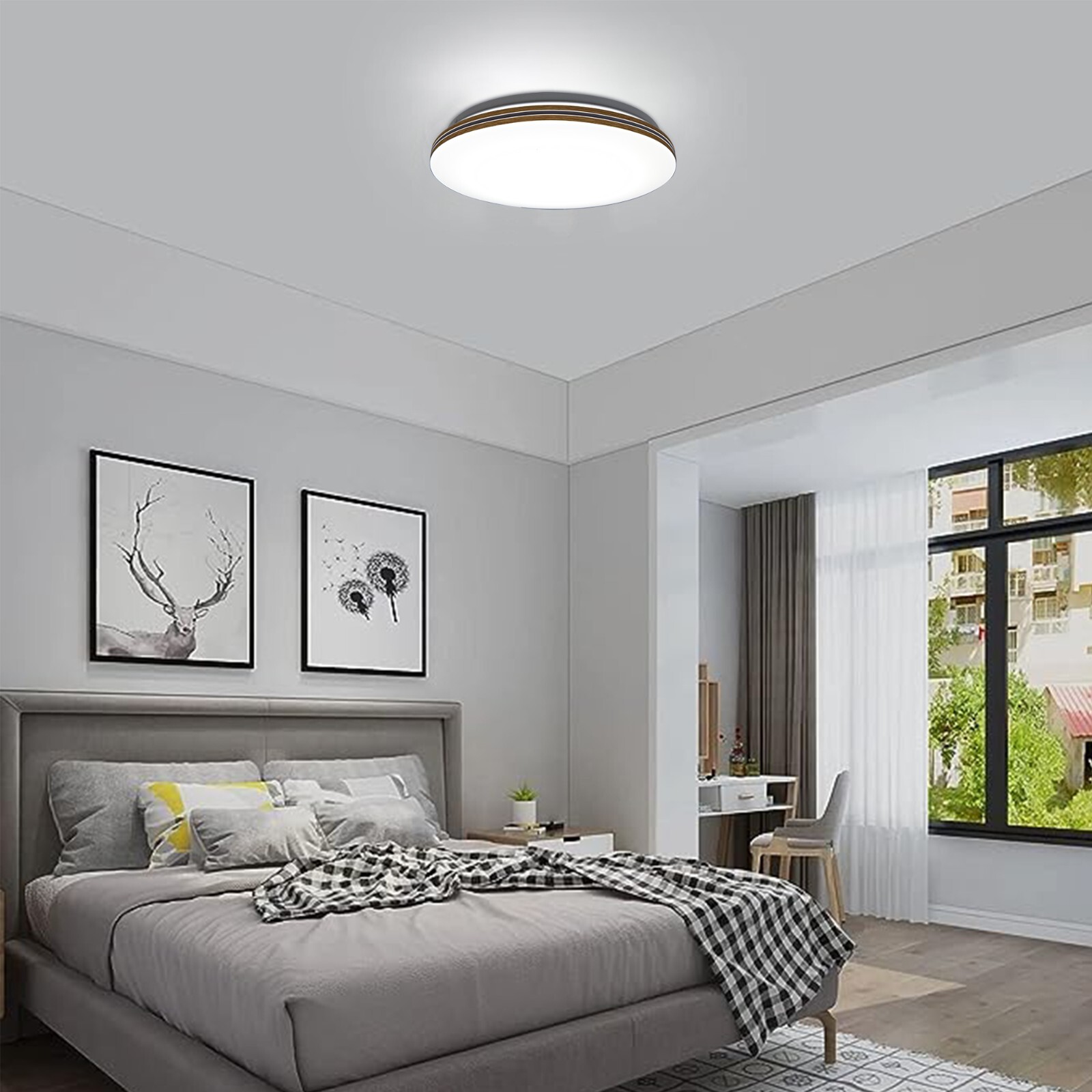 13 Inch Flush Mount LED Ceiling Light ,3000K/4000K/5000K 3 Color Temperatures gallery