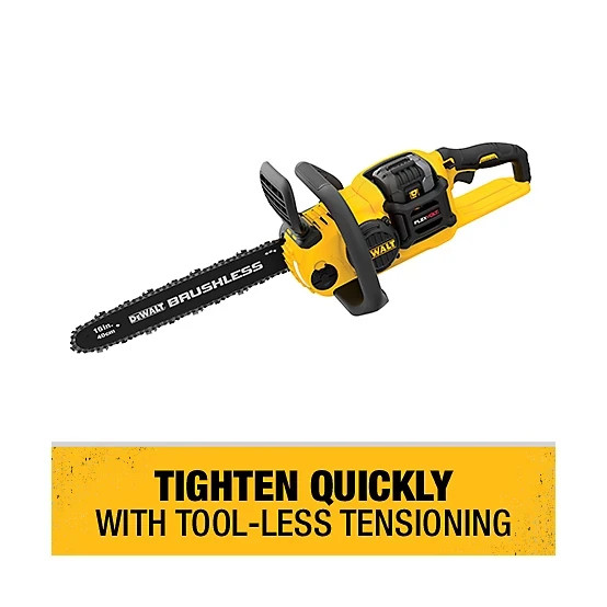 DEWALT 60V FLEXVOLT 16" Brushless Chainsaw Kit w/6Ah Battery/Charger DCCS670T1 gallery
