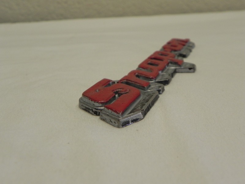Snap-On Genuine Red & Silver Emblem Plastic Badge Decal Logo 8'' Long gallery