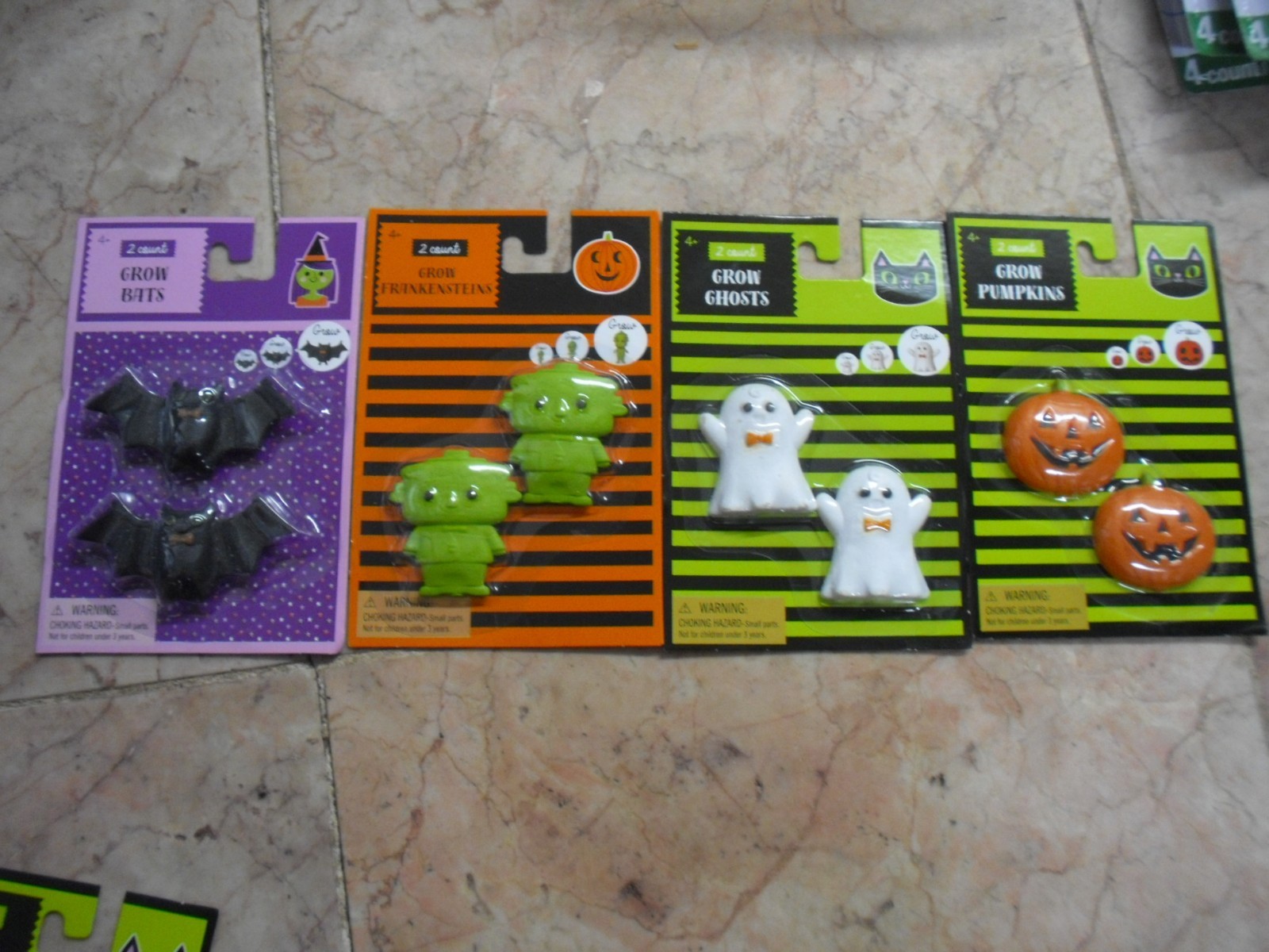 New ! 2 Counts Grow Pumpkins Halloween Party Pumpkin Bats Frankenstein Ghosts gallery