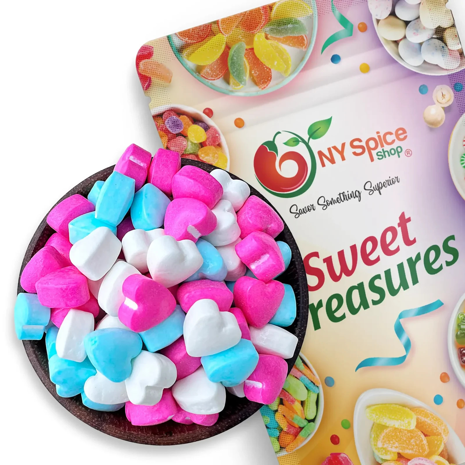 Premium Baby Hearts Candy – Dextrose Sweet Hearts, Bite-Sized Retro Candy Treats gallery