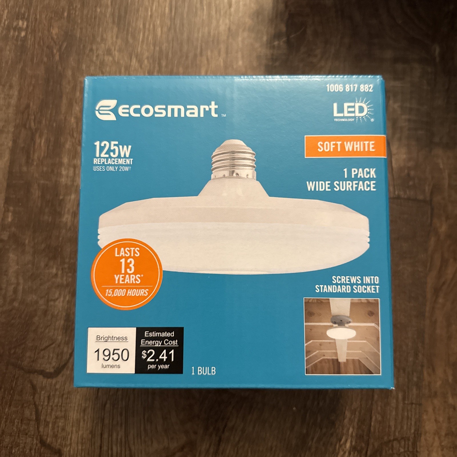 EcoSmart Wide Surface LED Light Bulb Soft White 125W (1pck) gallery
