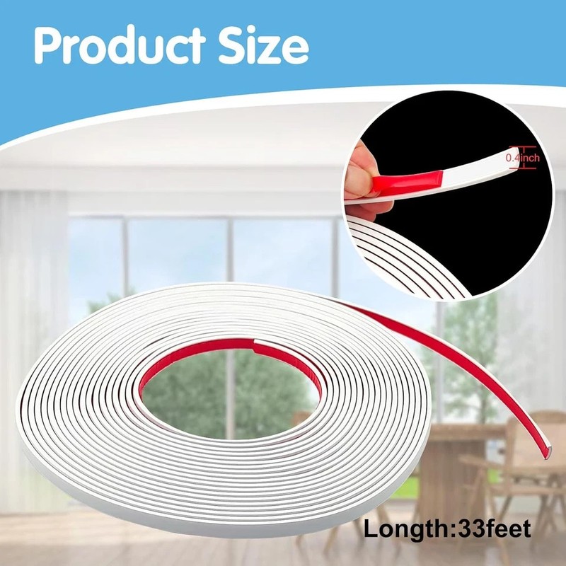 33 Ft Window Grille Inserts, Window Grid Kit, TPE Self-Adhesive Peel and Stick T gallery