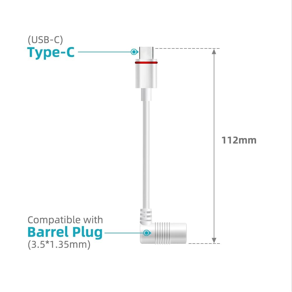 Ring Barrel Plug to USB-C Adapter Cameras Barrel Plug Solar Panels gallery