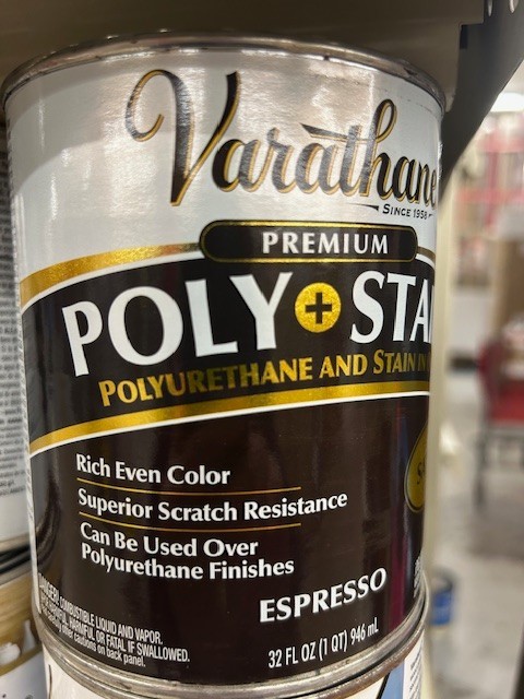 Varathane Premium Poly & Stain Oil Based, Espresso, 1 Quart SATIN FREE SHIPPING gallery