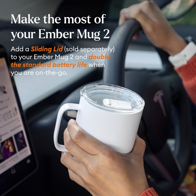 Ember Temperature Control Smart Mug 2, 14 Oz, App-Controlled 14 Ounces, White gallery