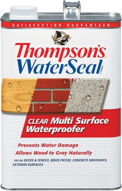 Thompson’s WaterSeal Multi-Surface Waterproofer Stain, Clear, 1 Gallon gallery