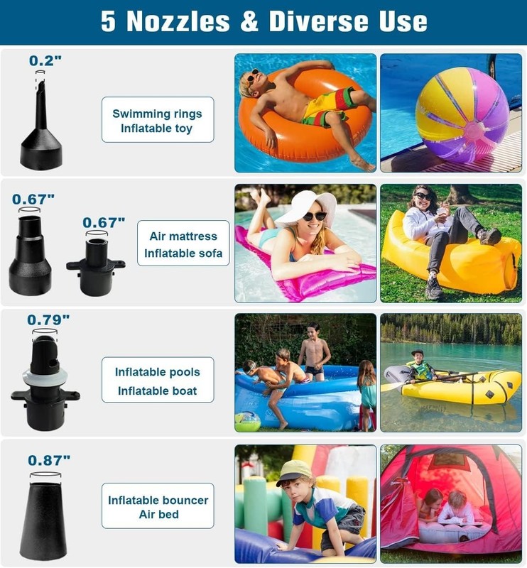 Efficient Quick-Fill Air Pump for Inflatables gallery