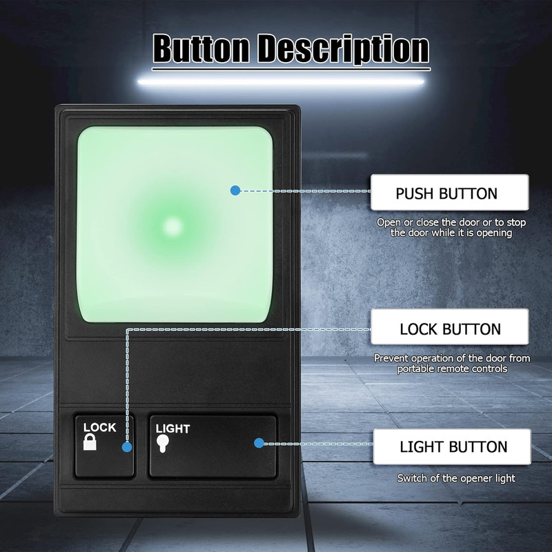 Garage Door Wall Button, Upgrade Garage Door Keypad Control Panel for Liftmaster gallery