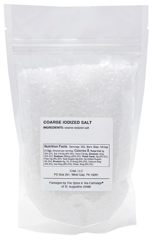 Iodized Salt for Grinder, Coarse Iodized Salt for Grinder Refill 16 Ounce Reseal gallery