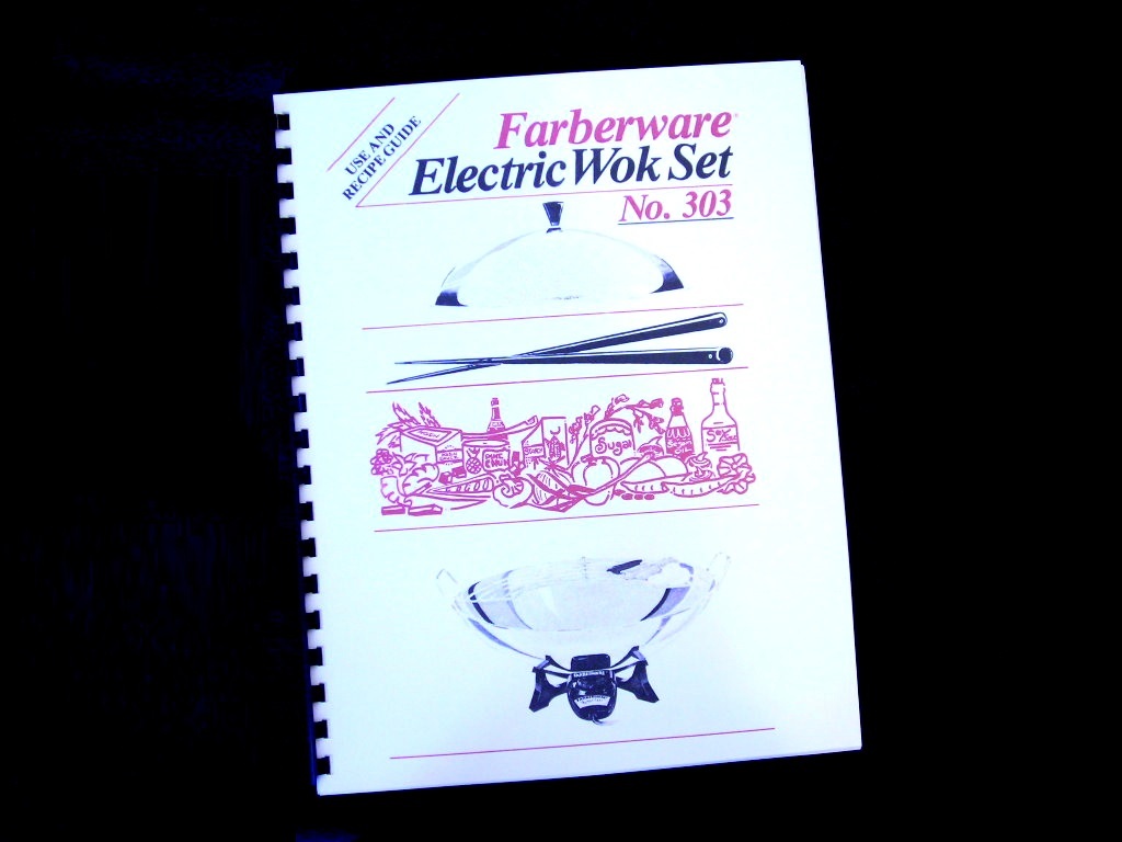 Farberware Model 303 303A Electric Wok Instructions Manual and Recipes gallery