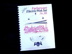 Farberware Model 303 303A Electric Wok Instructions Manual and Recipes