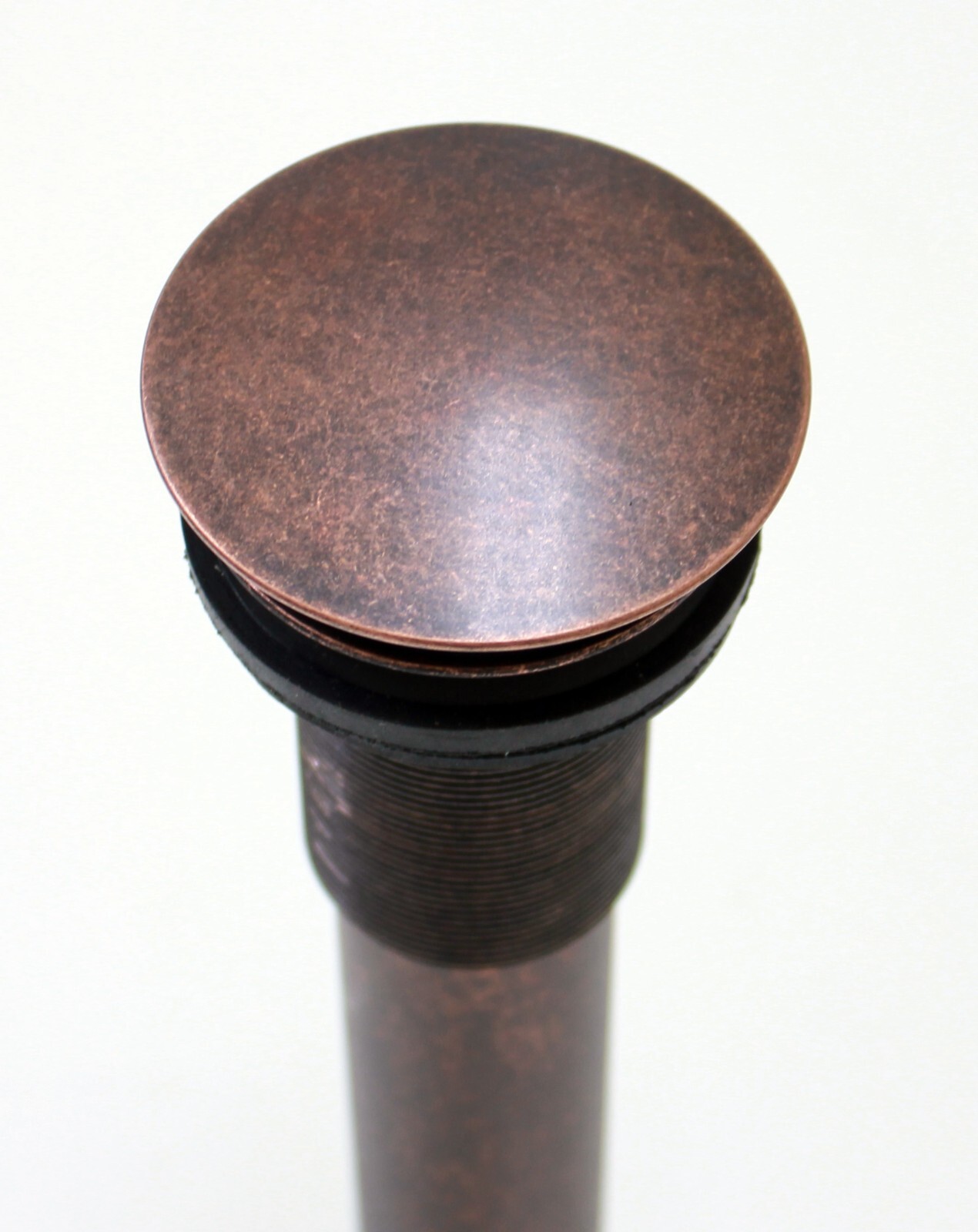 16" Oval Rustic Copper Bathroom Sink with Pop Up Drain Perfect for Small Spaces gallery
