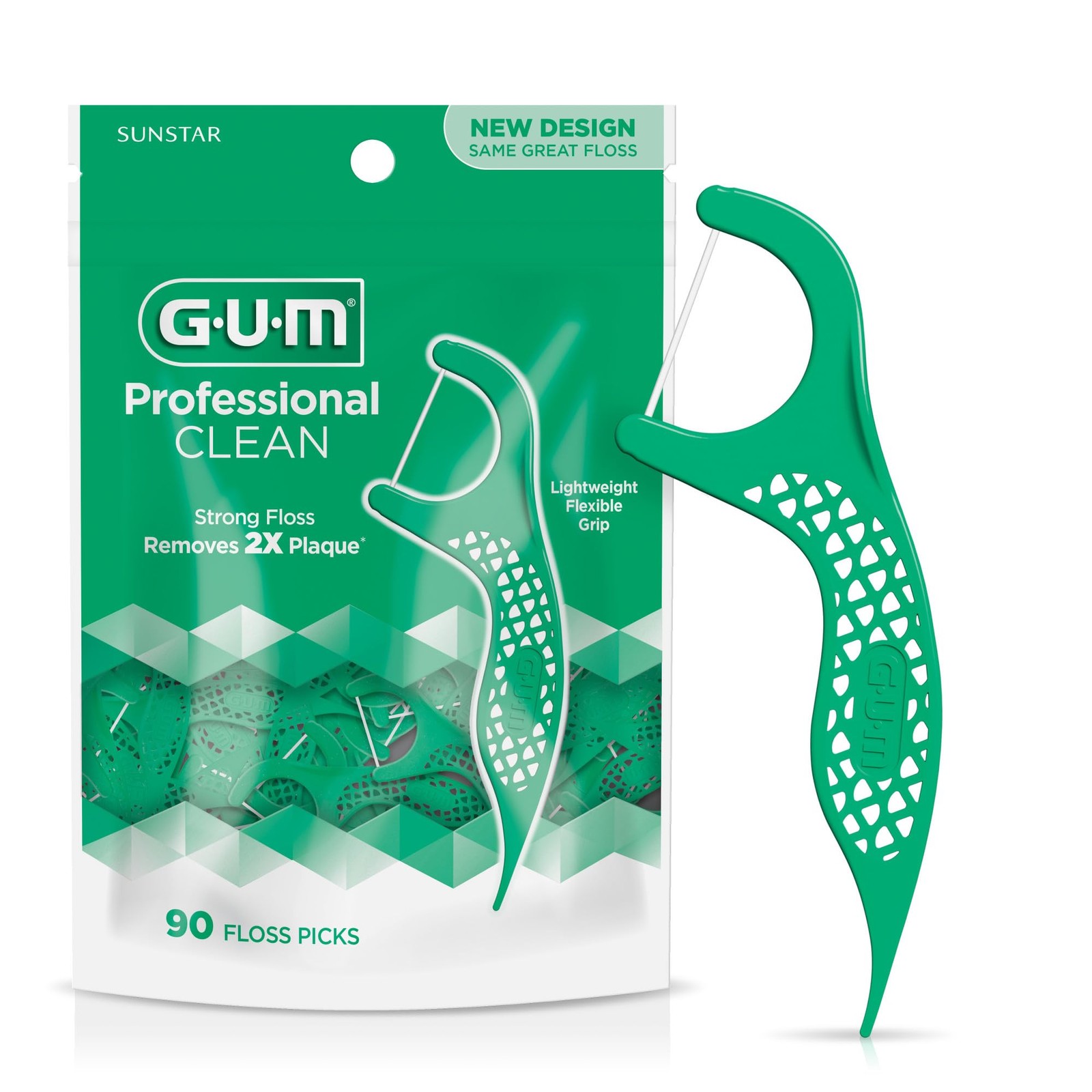 GUM Professional Clean Floss Picks - Extra Strong Shred-Resistant Floss, Easy Gr gallery