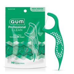 GUM Professional Clean Floss Picks – Extra Strong Shred-Resistant Floss, Easy Gr