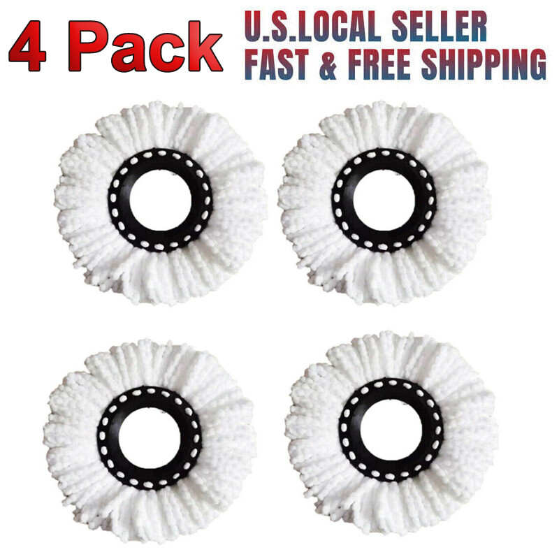 4pcs Replacement Microfiber Mop Head Refill For Spin Mop 360° Easy Cleaning Tool gallery
