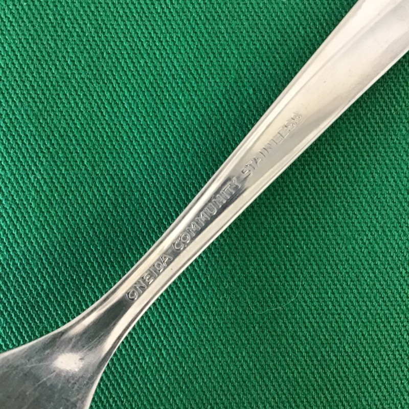 Oneida Community Twin Star Atomic Starburst Stainless Flatware 6 Dinner Forks gallery